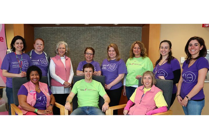 Staff members of the Komen Tissue Bank at the IU Simon Comprehensive Cancer Center